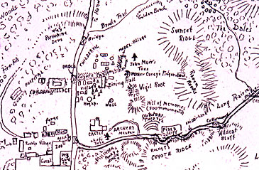 Printed map of Seton Village
