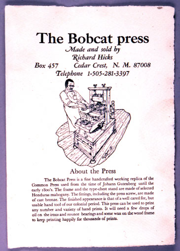 Bobcat press