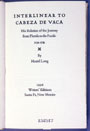 Interlinear to Cabeza de Vaca